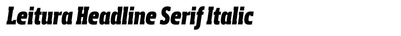 Leitura Headline Serif Italic image
